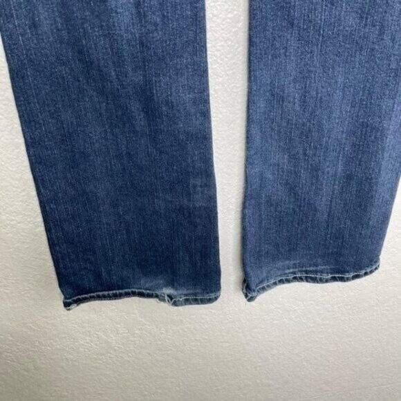 Maurices Womens Jeans Size 30 Premium Denim Blue Dark Wash Bootcut Embroidered - Picture 11 of 14